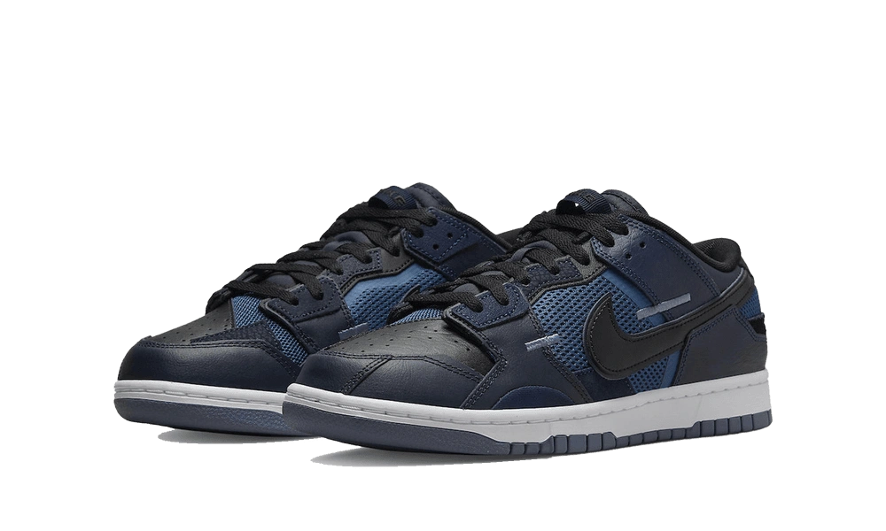 Nike Dunk Low Scrap Black Navy - Image 1