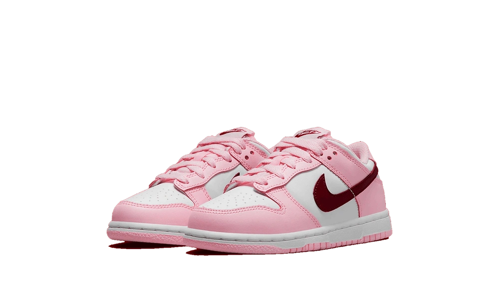 Nike Dunk Low Pink Red White (PS) - Image 1