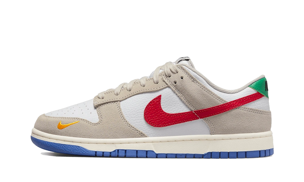 Nike Dunk Low Light Iron Ore Red Blue product photo