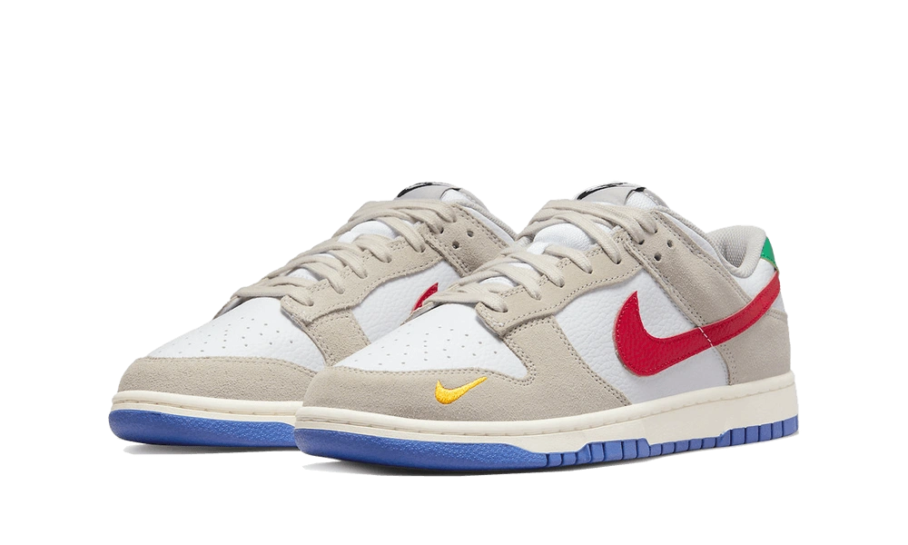 Nike Dunk Low Light Iron Ore Red Blue - Image 1