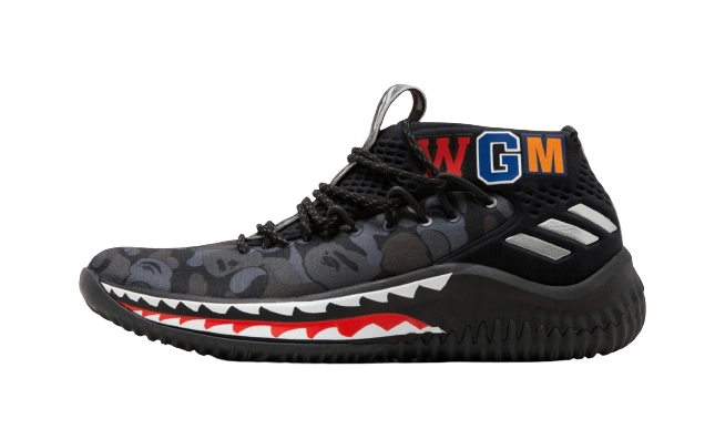 adidas Dame 4 A Bathing Ape Black Produktfoto