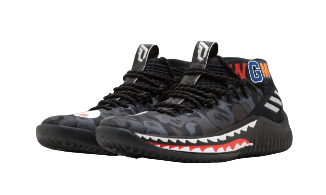 adidas Dame 4 A Bathing Ape Black - Image 1