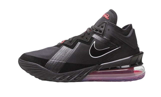 Nike LeBron 18 Low Black Red product photo