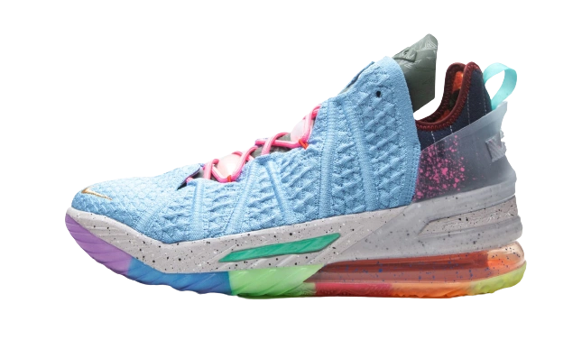 Nike LeBron 18 Best Of 1-9 Light Blue product photo