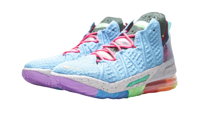Nike LeBron 18 Best Of 1-9 Light Blue - Image 1