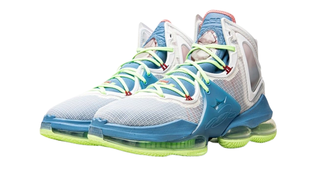 Nike LeBron 19 Dutch Blue Lime Glow - Image 1