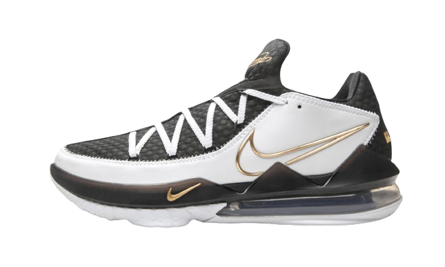 Nike LeBron 17 Low White Metallic Gold product photo
