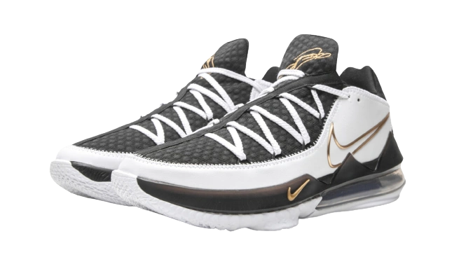 Nike LeBron 17 Low White Metallic Gold - Image 1