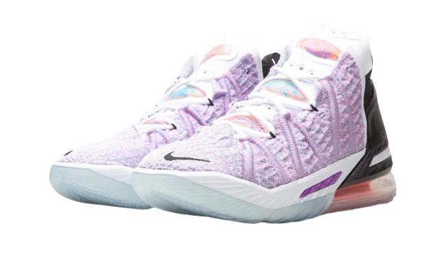 Nike LeBron 18 Graffiti Blue Muti-Color - Image 1