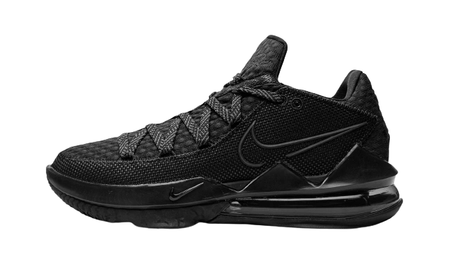 Nike LeBron 17 Low Triple Black product photo