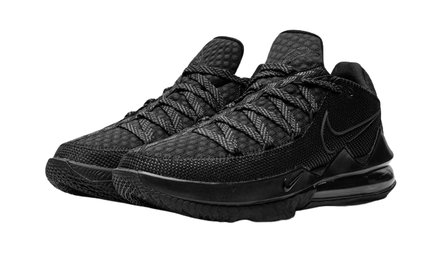 Nike LeBron 17 Low Triple Black - Image 1