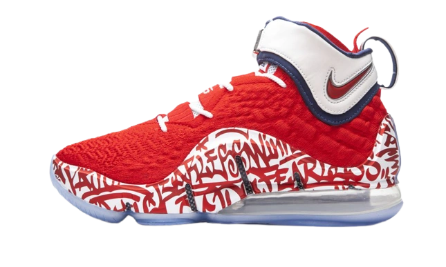 Nike LeBron 17 Graffiti Remix Red product photo