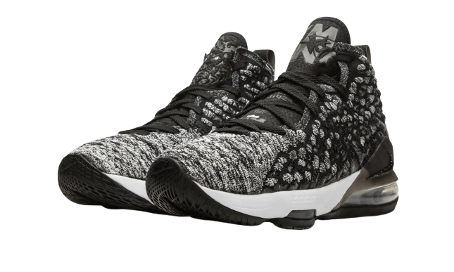 Nike LeBron 17 Black White (GS) - Image 1
