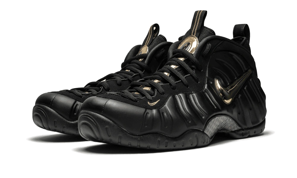 Nike Air Foamposite Pro Black Metallic Gold - Image 1