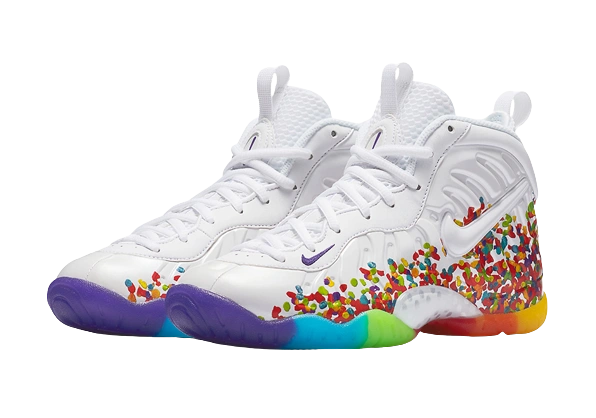Nike Air Foamposite One White Fruity Pebbles (2017) (GS) - Image 1