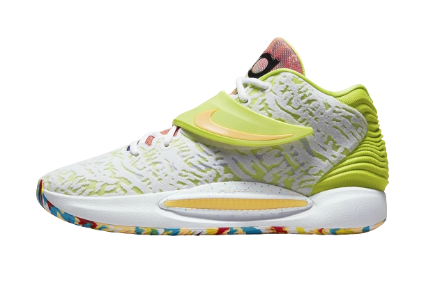 Nike KD 14 White Lime Green productfoto
