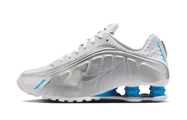 Nike Shox R4 White Blue Hero Silver (W) product photo