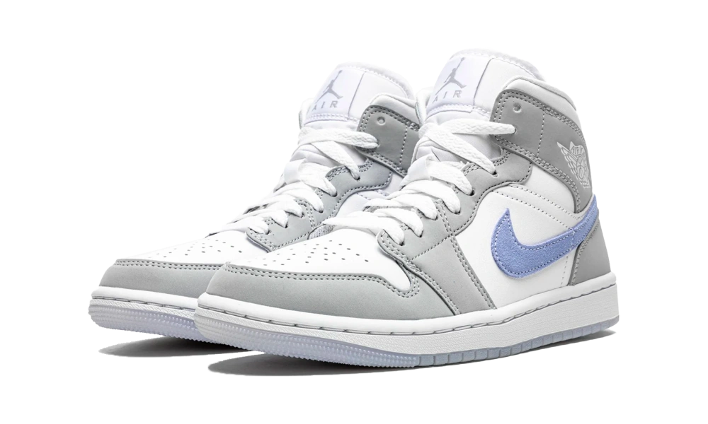Jordan 1 Mid Wolf Grey Aluminum (W) - Image 2