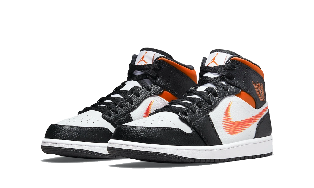 Jordan 1 Mid Zig Zag Swoosh - Image 1