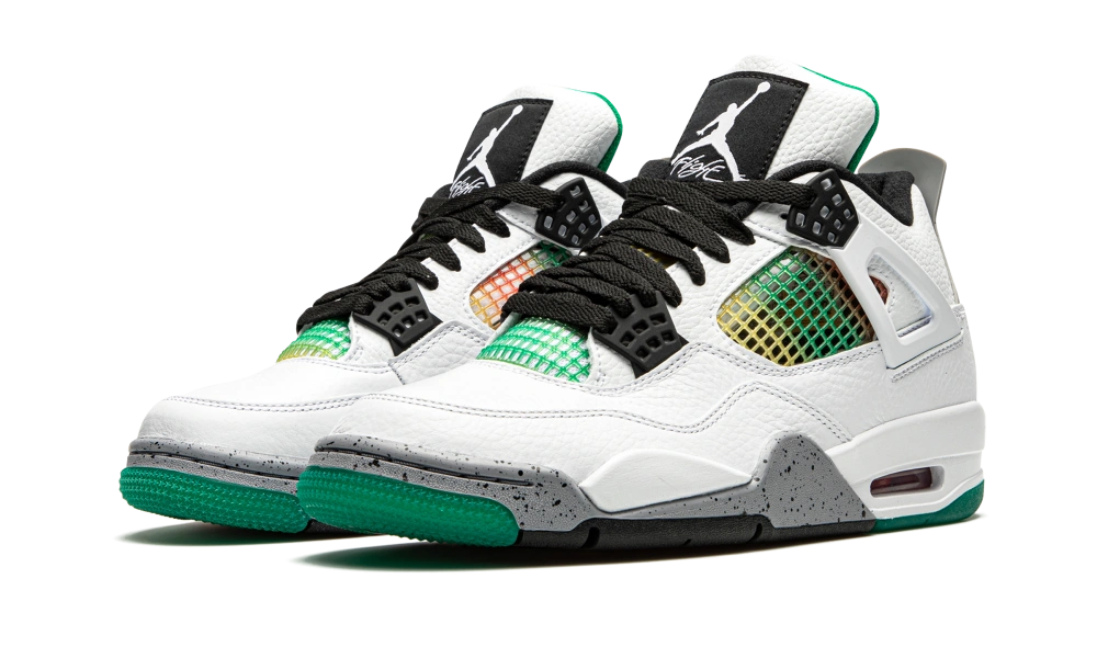 Jordan 4 Retro Lucid Green Rasta (W) - Image 1