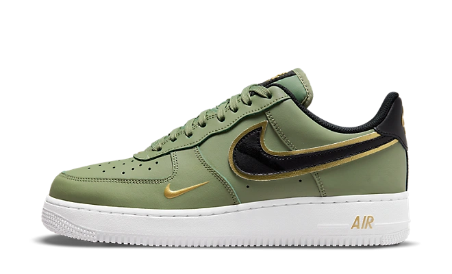 Foto del prodotto Nike Air Force 1 Low '07 LV8 Double Swoosh Olive Gold Black