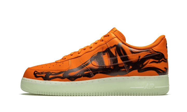 Photo du produit Nike Air Force 1 Low Orange Skeleton Halloween (2020)