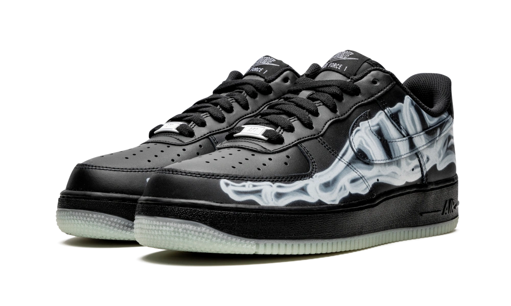 Nike Air Force 1 Low Black Skeleton Halloween (2019) - Image 1
