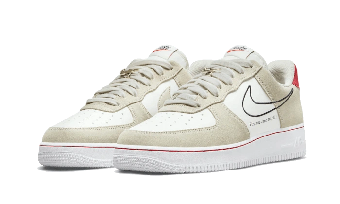 Nike Air Force 1 Low First Use Light Sail Red - Image 1