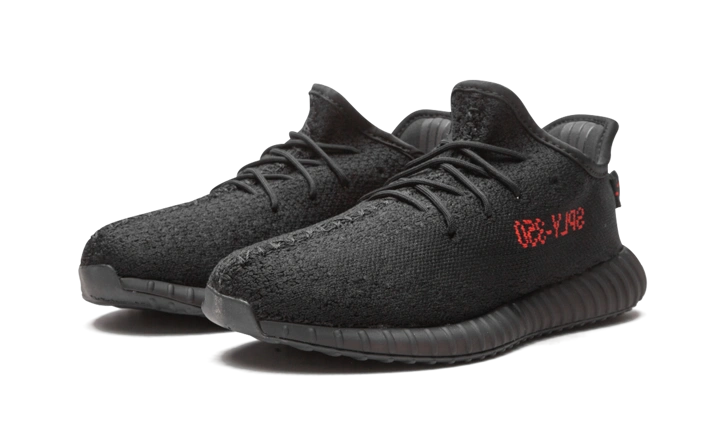 Yeezy Boost 350 V2 Black Red (Kids) - Image 1