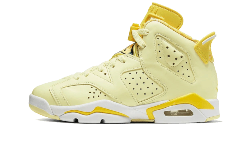 Jordan 6 Retro Dynamic Yellow Floral (GS) productfoto