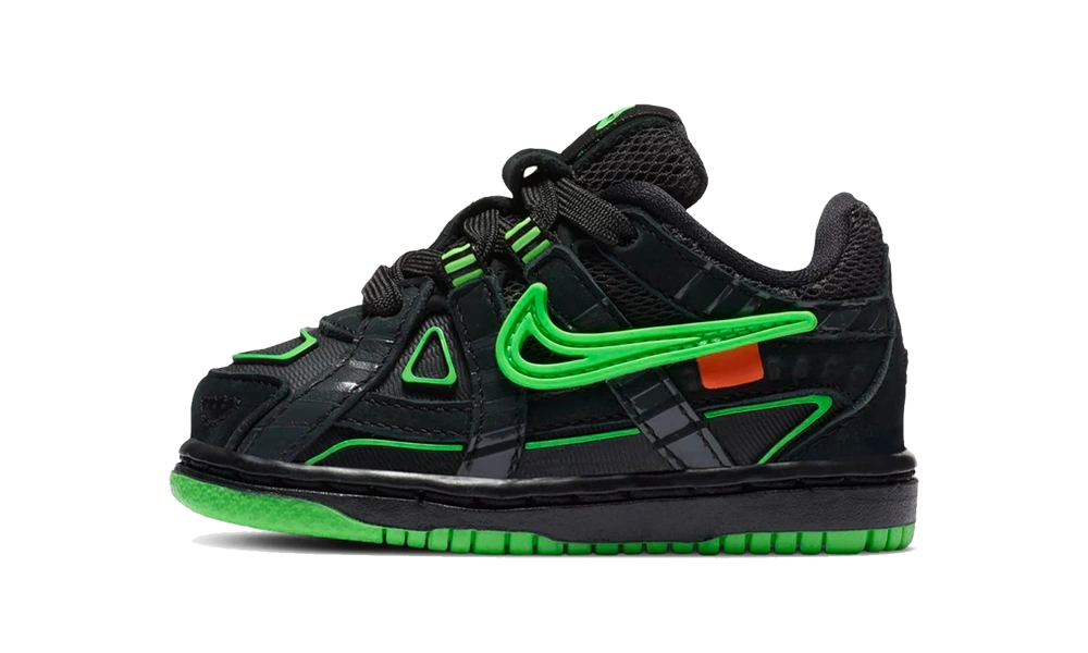 Nike Air Rubber Dunk Off-White Green Strike (TD) Produktfoto