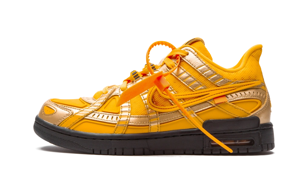 Nike Air Rubber Dunk Off-White University Gold Produktfoto