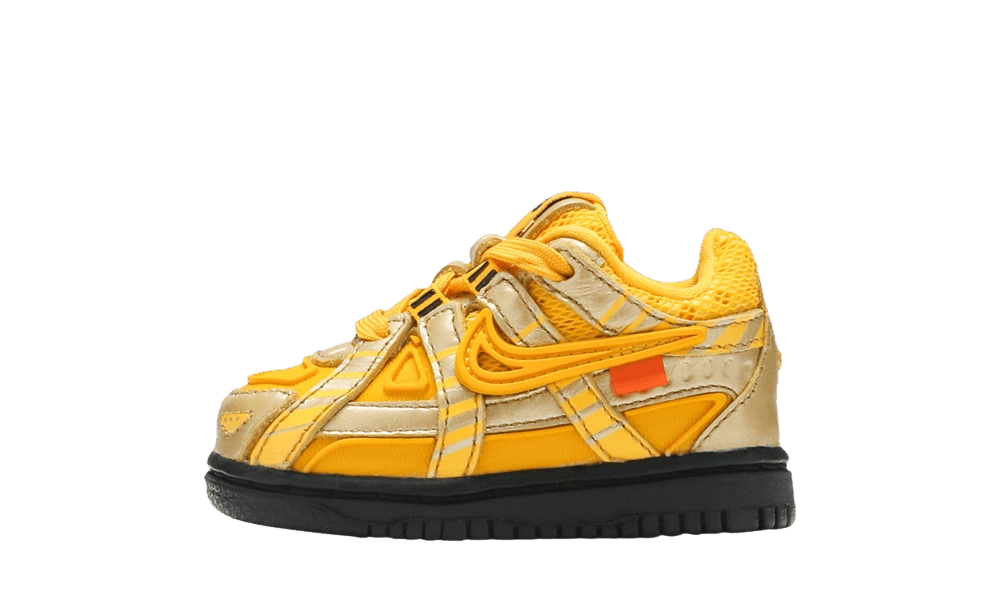 Nike Air Rubber Dunk Off-White University Gold (TD) Produktfoto