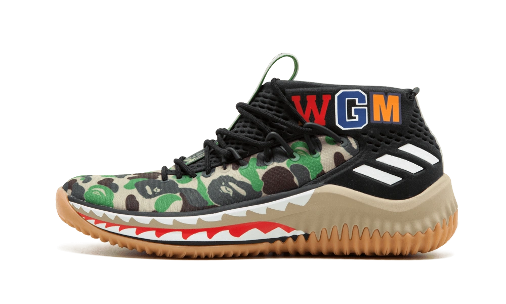 adidas Dame 4 A Bathing Ape Camo Produktfoto