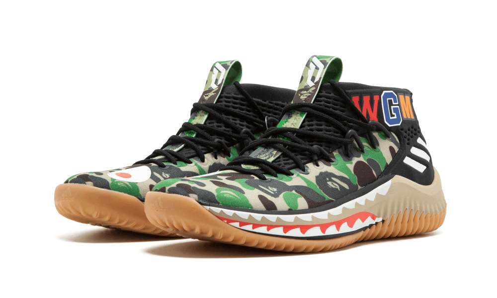 adidas Dame 4 A Bathing Ape Camo - Image 1