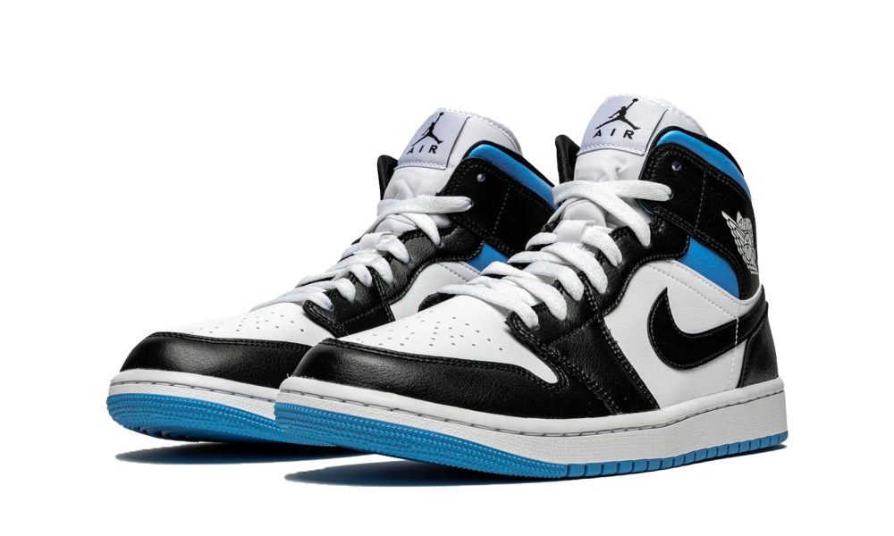 Jordan 1 Mid University Black White (W) - Image 1