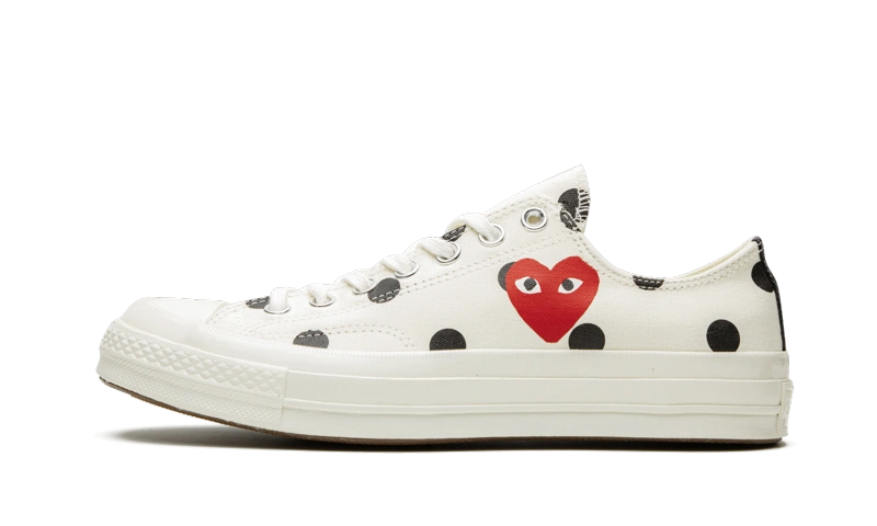 Converse Chuck Taylor All-Star 70 Ox Comme des Garcons PLAY Polka Dot White product photo