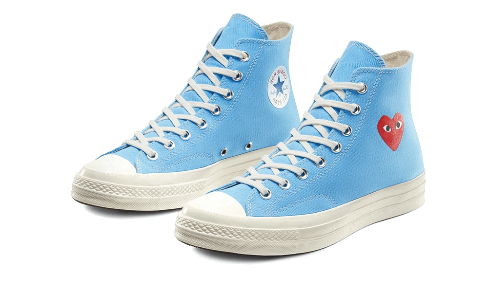 Converse Chuck Taylor All-Star 70s Hi Comme des Garcons Play Bright Blue - Image 1