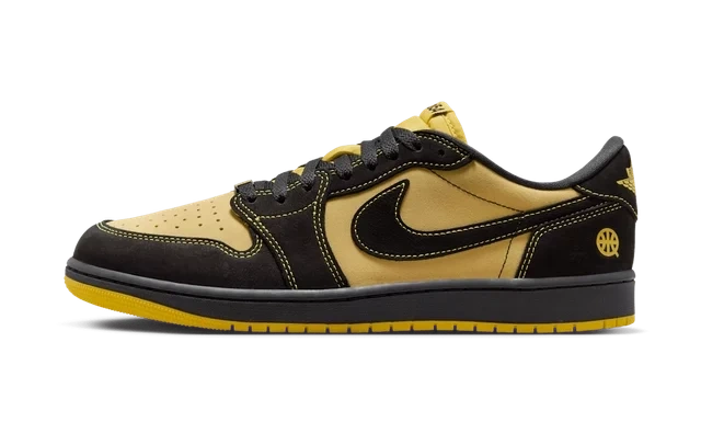Jordan 1 Retro Low OG Quai 54 Black Tour Yellow Red Produktfoto