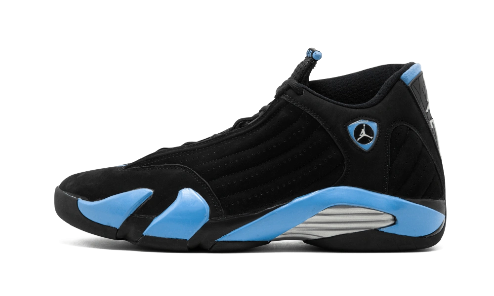 Jordan 14 Retro Black University Blue productfoto