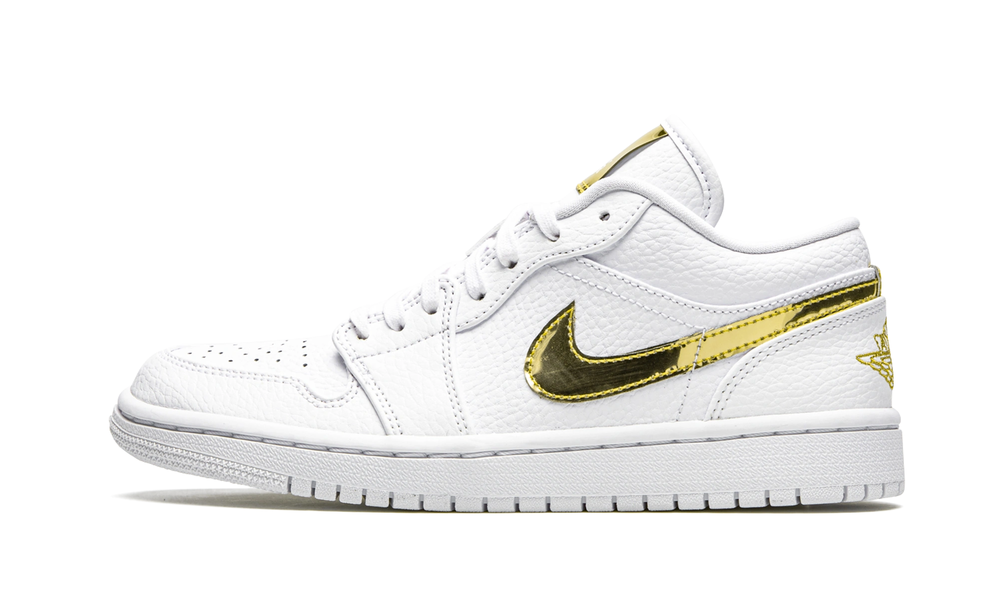 Photo du produit Jordan 1 Low White Metallic Gold (W)