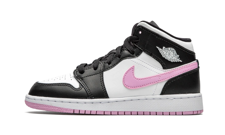 Photo du produit Jordan 1 Mid White Black Light Arctic Pink (GS)