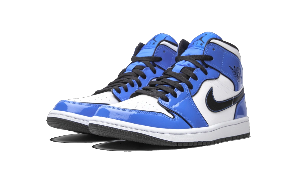 Jordan 1 Mid SE Signal Blue (GS) - Image 1