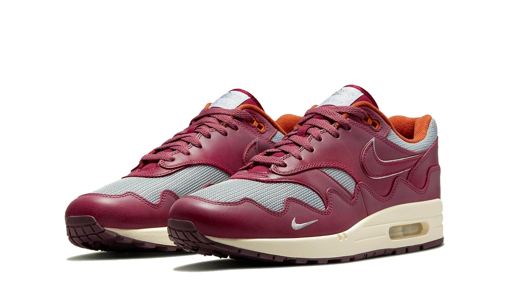 Nike Air Max 1 Patta Waves Rush Maroon (With Bracelet) - Image 1