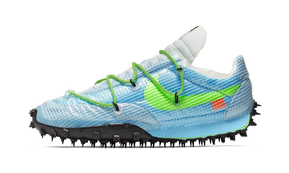 Nike Waffle Racer Off-White Vivid Sky (W) Produktfoto