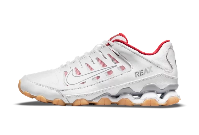 Nike Reax 8 TR White Wolf Grey Chile Red productfoto