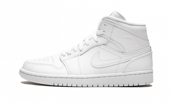 Jordan 1 Mid Triple White 2.0 (2020) - Image 1