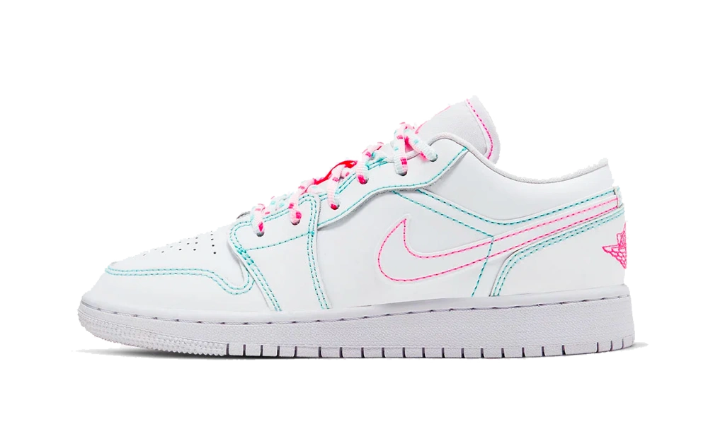 Foto del prodotto Jordan 1 Low White Green Pink (GS)