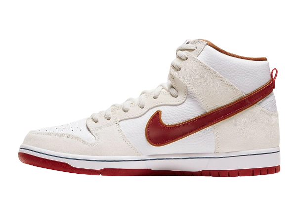 Nike SB Dunk High Sail Bright Crimson product photo