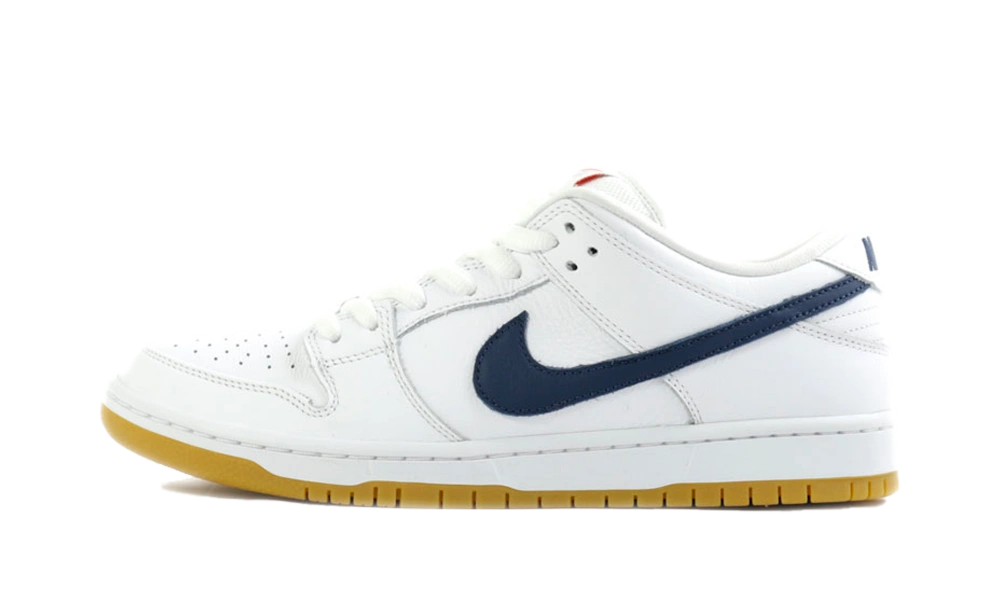 Nike SB Dunk Low Orange Label White Navy product photo